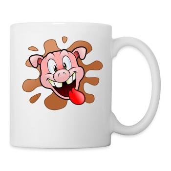 Porc - Mug blanc - blanc - Droite