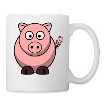 Porc - Mug blanc - blanc - Droite