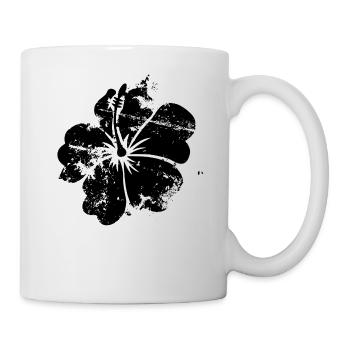 Flower - Hawaii - Vintage - Mug - white - Right
