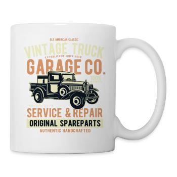 PICK-UP vieux camion Vintage Pick-up Truck shirt - Mug blanc - blanc - Droite