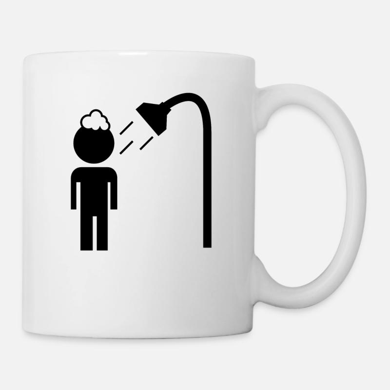 duschen - Tasse - Weiß