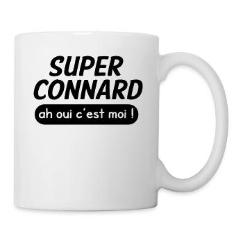 super connard ah oui c'est moi humour - Mug blanc - blanc - Droite