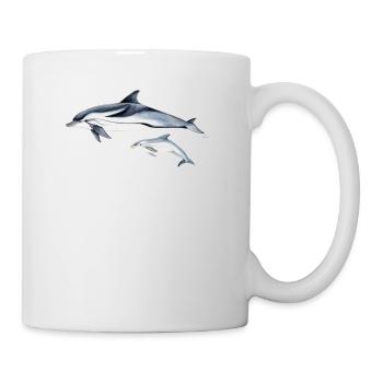 Dolphin Liste - Striped dolphin - dauphin - Tasse - Weiß - Rechts