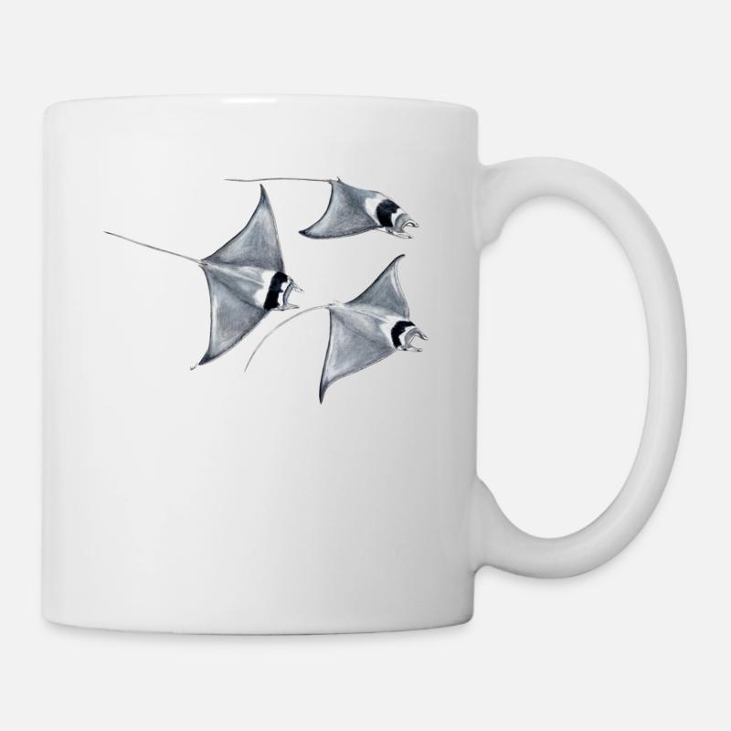 Stingray - Raie manta - rayons poissons diable manta - Mug blanc - blanc