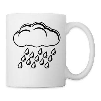 soleil arc-en-ciel nuages soleil météo cloud40 - Mug blanc - blanc - Droite