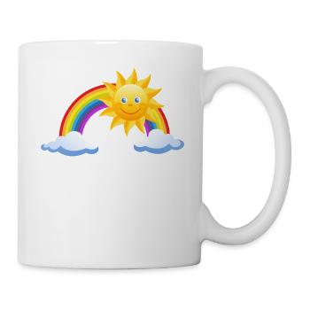 soleil arc-en-ciel nuages soleil météo cloud41 - Mug blanc - blanc - Droite