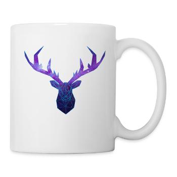 Cerf Low Poly Cosmos - Tasse - Weiß - Rechts