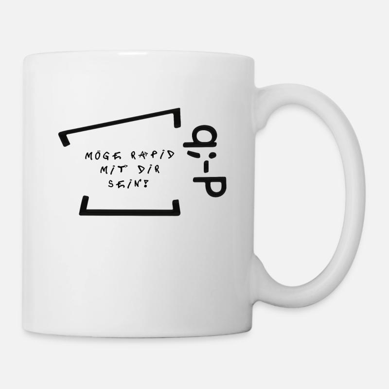 Möge Rapid mit dir sein! q;-P - Tasse - Weiß