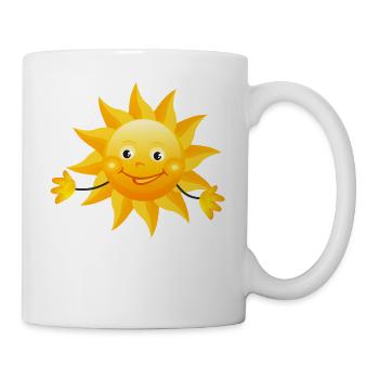 soleil arc-en-ciel nuages soleil météo cloud52 - Mug blanc - blanc - Droite