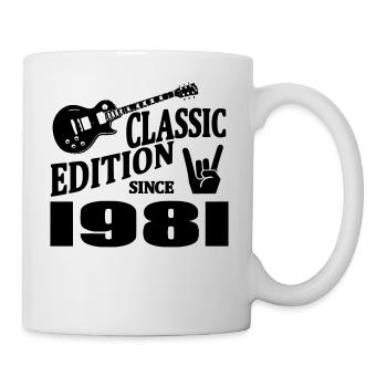 Klassische Ausgabe seit 1981 - Tasse - Weiß - Rechts