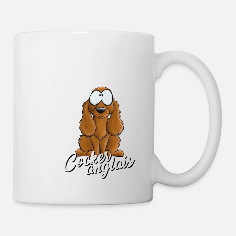 Je Suis Cocker Anglais - Fauve - blFR - Mug blanc - blanc