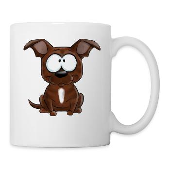 Je Suis Staffie Bringé Blanc - Mug blanc - blanc - Droite