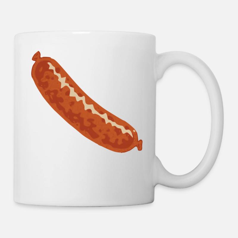 saucisse - Mug blanc - blanc