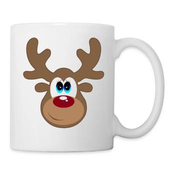 reindeer rentier elch christmas weihnachten - Tasse - Weiß - Rechts