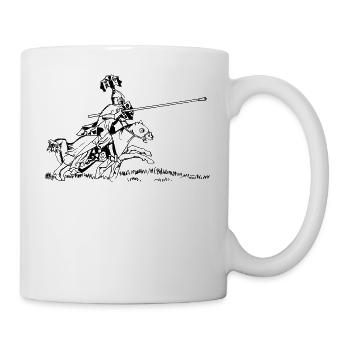 Knight Knights sword sword Armor7 - Mug - white - Right