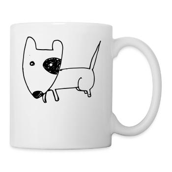 I love my Bullterrier - Mug blanc - blanc - Droite