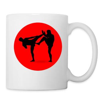 kick-boxing de boxe boxe karaté kick-boxing - Mug blanc - blanc - Droite