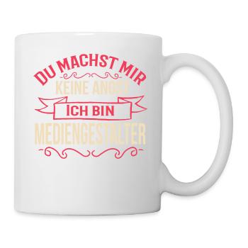 Mediengestalter Bild Ton Beruf T-Shirts Geschenk - Tasse - Weiß - Rechts