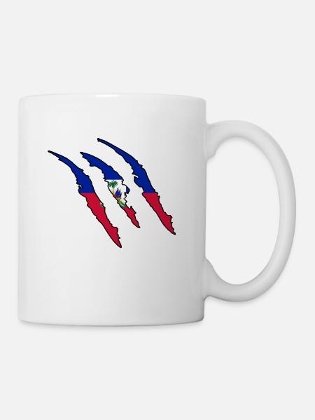 Geschenk Kralle Wild Land Heimat Haiti - Tasse - Weiß