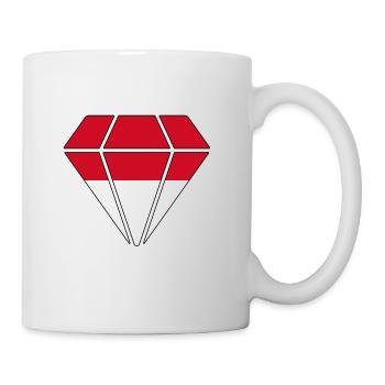 Geschenk Diamant Heimat Wurzeln Monaco - Tasse - Weiß - Rechts