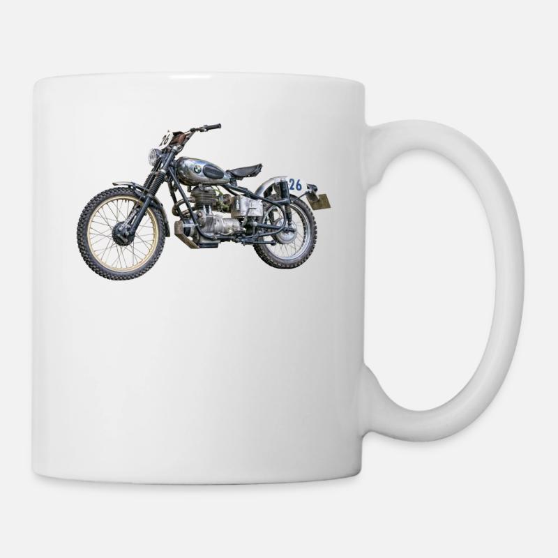 moto - Mug blanc - blanc