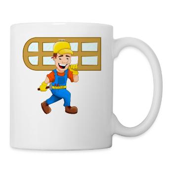 glazier window glazier craftsman craftsman - Mug - white - Right