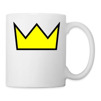 krone crown koenig king castle schloss tower burg1 - Tasse - Weiß - Rechts