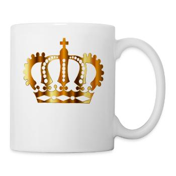 krone crown koenig king castle schloss tower burg2 - Tasse - Weiß - Rechts