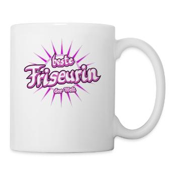Friseurin - Tasse - Weiß - Rechts