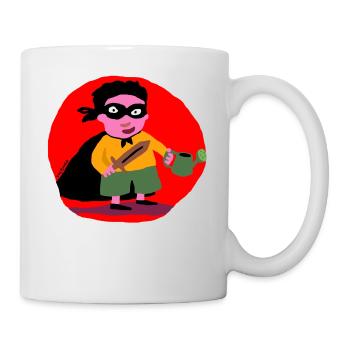Le petit jardinier vengeur - Mug blanc - blanc - Droite