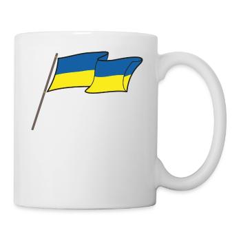 Ukraine flag - Mug - white - Right