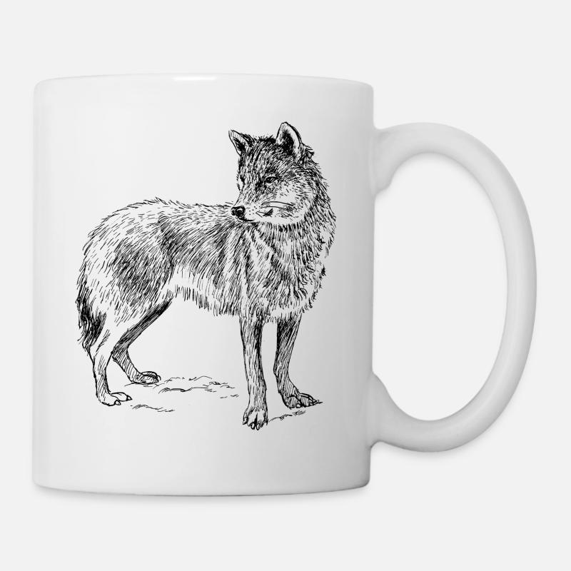 Wolf - Mug - white