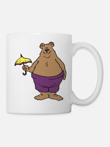 Goofy Bear - Mug - white