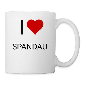 I love SPANDAU - Tasse - Weiß - Rechts