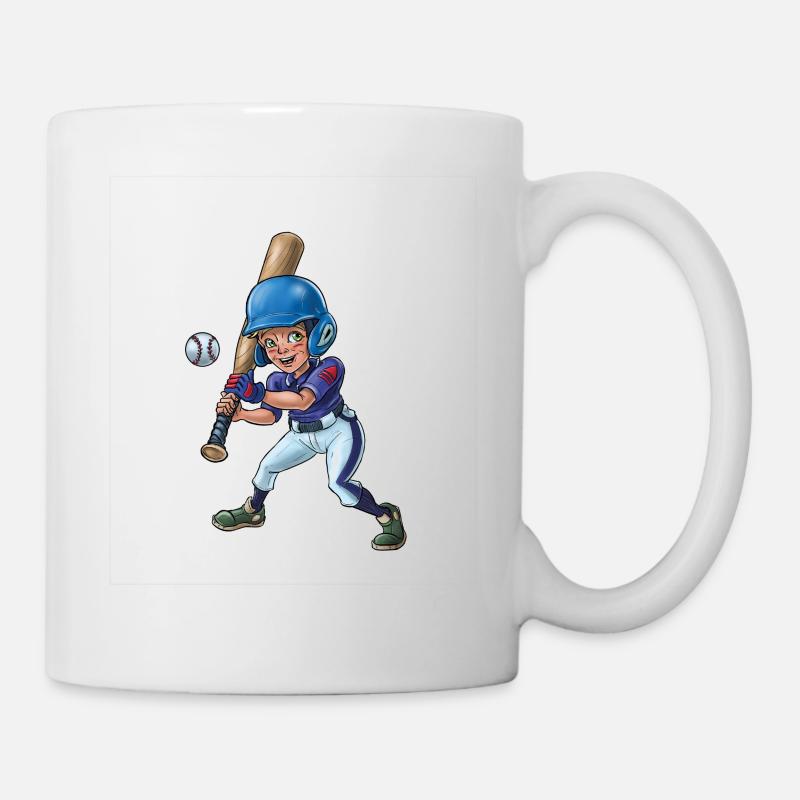 Kleiner Baseballspieler - Tasse - Weiß
