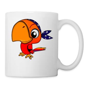 pirate ship boat pirat piratenschiff schiff skull1 - Tasse - Weiß - Rechts