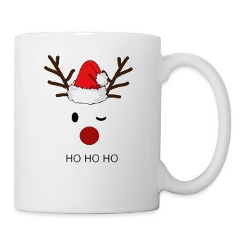 Renne Hohoho - Mug blanc - blanc - Droite