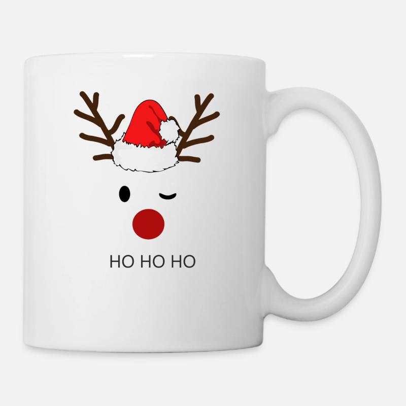 Renne Hohoho - Mug blanc - blanc