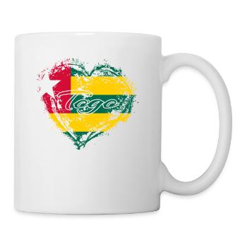 HOME ROOTS COUNTRY GIFT LOVE Togo - Tasse - Weiß - Rechts