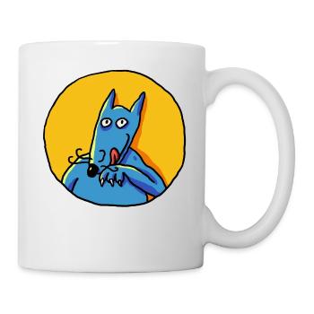 Le loup! - Mug - white - Right