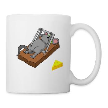 Mausefalle Maus Mouse Falle Mousetrap Mouse - Tasse - Weiß - Rechts