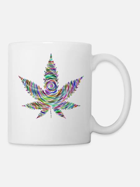 Regenbogen-Unkraut - Tasse - Weiß