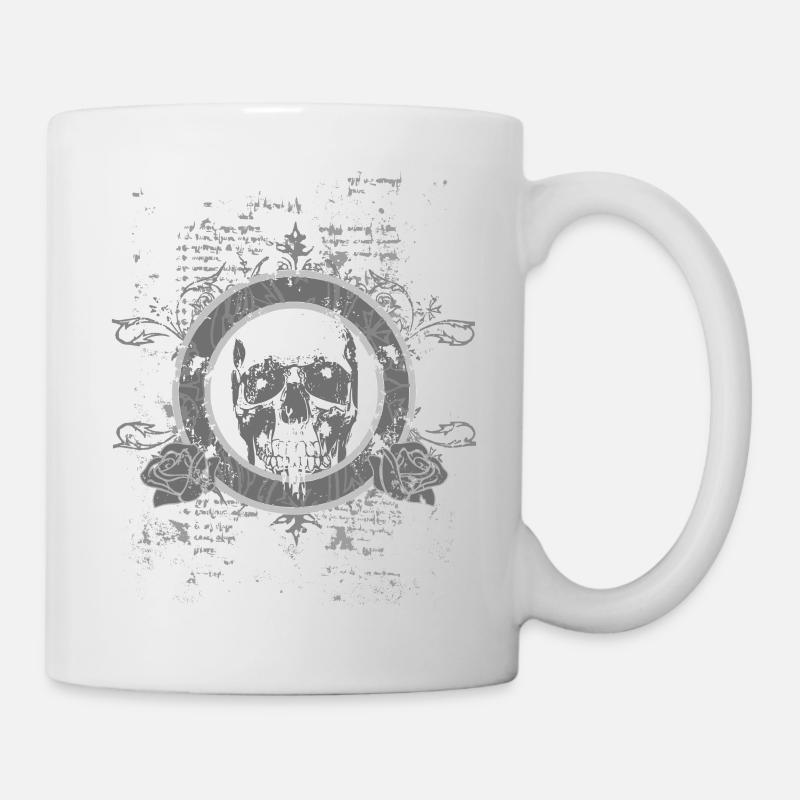 skull vintage lady✭ - Tasse - Weiß