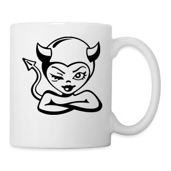 Devil Lady - Tasse - Weiß - Rechts