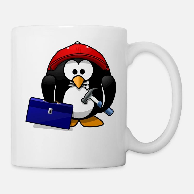 Craftsman penguin - Mug - white