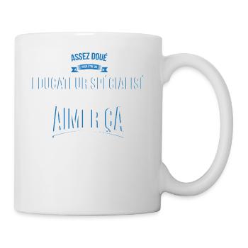 Educateur spécialisé doué fou cadeau homme - Mug blanc - blanc - Droite