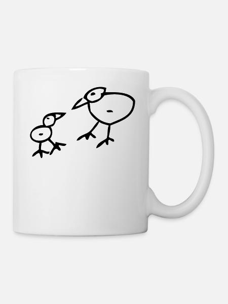 Vogel - Tasse - Weiß