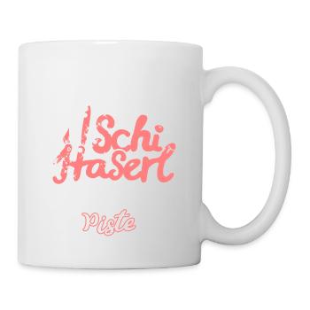 Skihaserl lustige witzige Schifahrer Sprüche Mädel - Tasse - Weiß - Rechts