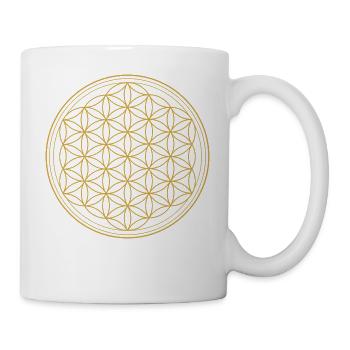 YOGA NAMASTE BOUDDHA DE LA VIE DE FLEURS T-SHIRT - Mug blanc - blanc - Droite
