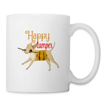 Wandern Wanderer Hund Hundehalter Welpe Camping - Tasse - Weiß - Rechts
